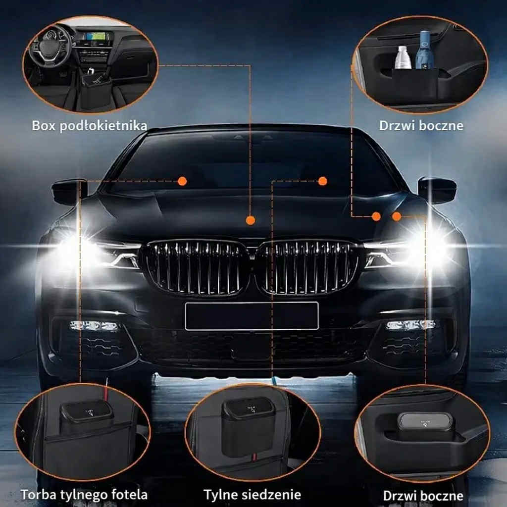 Samochodowy kosz na śmieci – czyste wnętrze auta każdego dnia