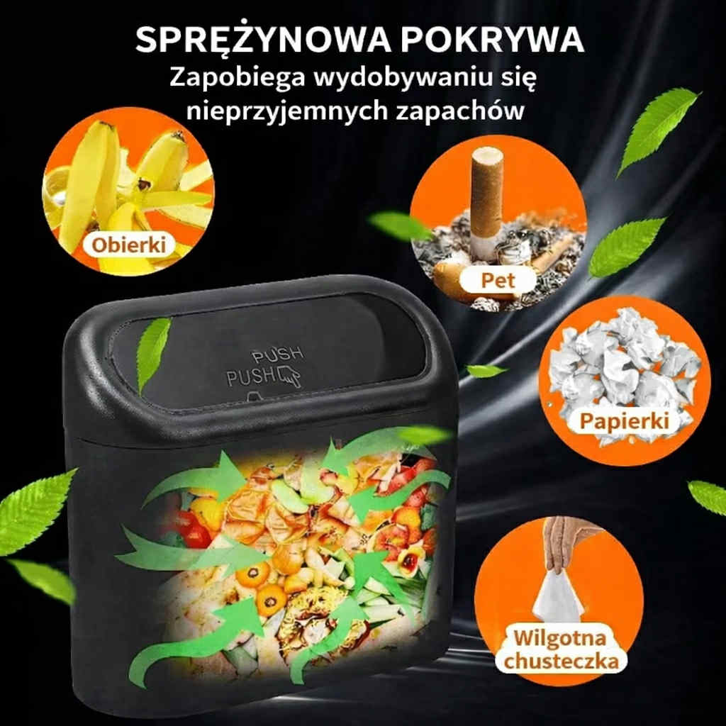 Samochodowy kosz na śmieci – czyste wnętrze auta każdego dnia